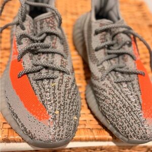 Adidas Men's Athletic Shoes in Gray and Orange